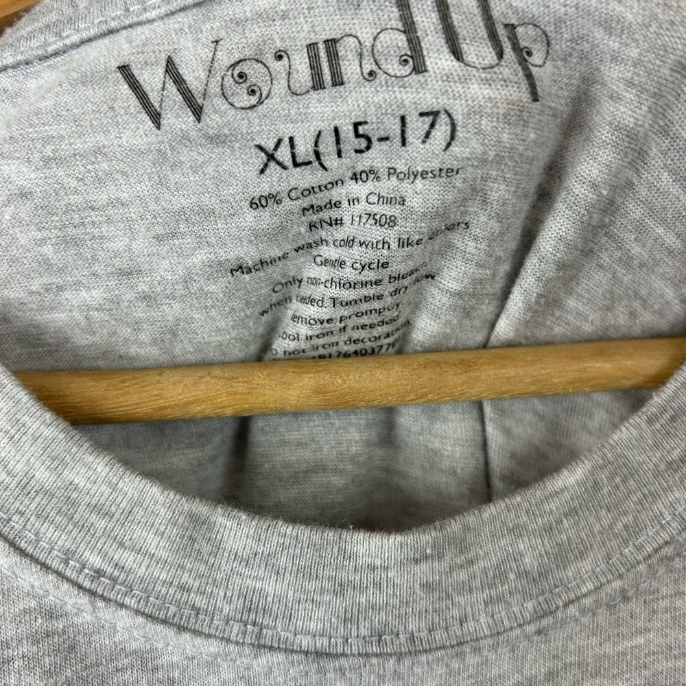 Wound Up | Kids Snowman “Up to Snow good” Graphic Long Sleeve, XL (15-17) - Picture 4 of 4